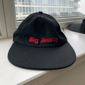 Vetements Black Cap with Red Embroidery